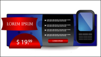 The fashion pages banner04-vector material