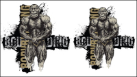 The trend of T-shirt 04 - vector material