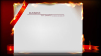 Flame burning paper effect of 01 - vector material