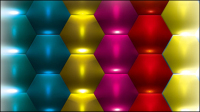 Brilliant three-dimensional background 03 - vector material