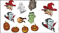 Halloween material - vector