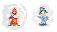 The cartoon Opera Figures 1 - vector