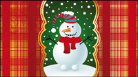 Beautiful Christmas background 03 - Vector material
