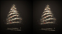 Beautiful halo Christmas Tree 04 - Vector material