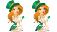 Cartoon woman illustrator 04 - Vector