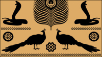 Egyptian totem textures 05 - Vector