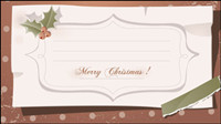 Cartoon invitations 03 - vector material