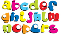 Font Design Series 54 - vector material