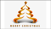 Creative Christmas tree 09 - vector material