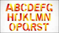 Font Design Spectrum   40 - vector material
