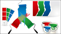 CMYK color 01 - vector material