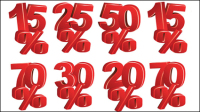 Three-dimensional figures - vector material