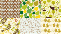 Cartoon patterns 04 - vector material