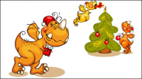 Cartoon image 01 - vector material