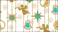 The exquisite cartoon pattern background pattern 03 - vector material