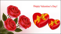 Valentine background 04 - vector material