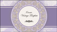 Classic label pattern 04 - vector material
