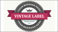 Classic retro stickers 03 - vector material