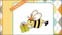 Cartoon children card 01 - vector material