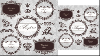 European lace pattern 01 - vector material