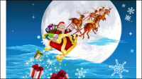 Cute Santa Claus illustrator 05 - vector material