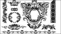 European pattern border 01 - vector material