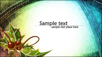 Beautiful Christmas background 03 - vector material