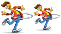 Cartoon boy 03 - vector material