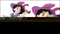 Cartoon Witch 04 - vector material