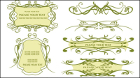 European lines border 03 - vector material