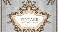 European-style lace pattern 04 - vector material