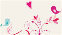 Romantic cartoon hand-painted illustrations 03 - vector material