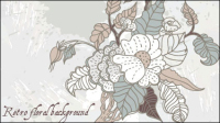 Line art pattern background 04 - vector material