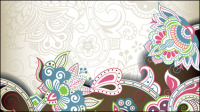 Ornate classical pattern vector material -5