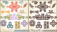 Exquisite pattern background 04 - vector material