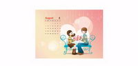 Calendar vector material