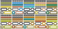 Variety of classical material lace series vector-1