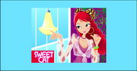 The fashion to wear leopard installed Vector material girls