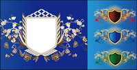Shield pattern vector