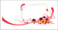 Birds, leaves, butterflies vector