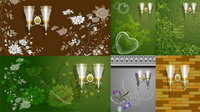 Wall pattern vector