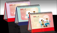 Calendar design effect diagram vector material