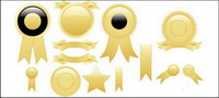Gold Medal element vector
