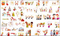 Vector Christmas figures