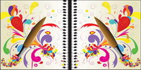 Pen, color lines