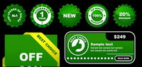 Anniversary celebration, the price brand icon vector