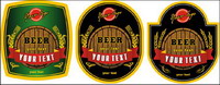 Beer Bottle paste Vector material
