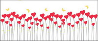 Butterfly Heart-shaped vector material