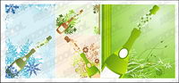 Open the champagne moment with the tread pattern vector material