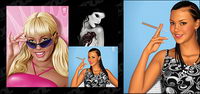 cdr beauties vector drawing material